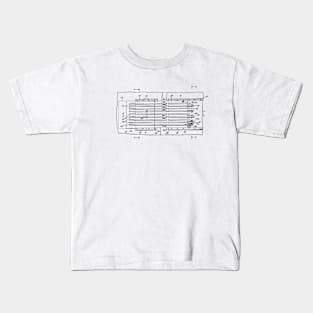 Water Jet Propelled Vintage Patent Hand Drawing Kids T-Shirt